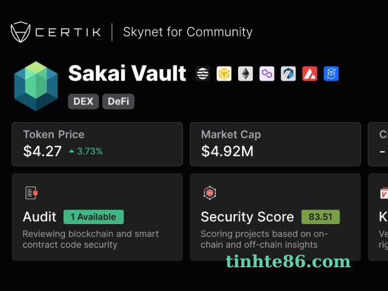 Bạn có thể thực hiện mua bán Sakai Vault với mọi sàn giao dịch 